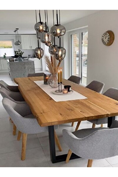 shardywood Doğal Ahşap Mutfak Yemek Masası 160x80