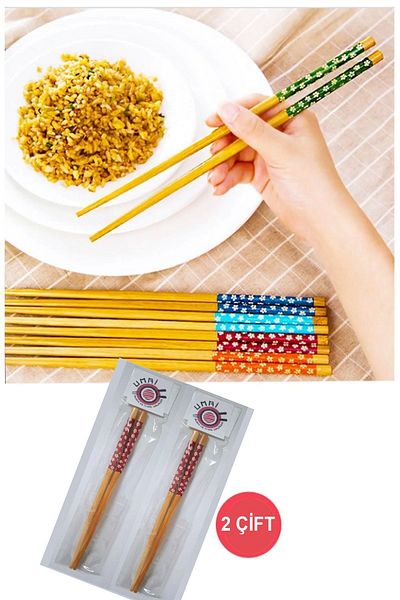 UMAİ Set of 4 Fettucini Chopstick Sushi Sticks - Washable _2 Pairs