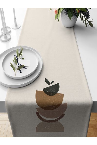 Bertille Home Σειρά 140x40 cm Ψηφιακή τυπωμένη μινιμαλιστική δρομέας
