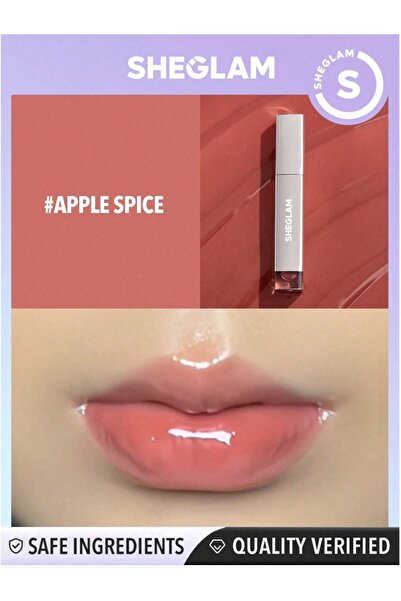 SHEGLAM Glaze Daze Lip Gloss-Apple Spice Shiny Tinted Lip Gloss High Gloss Fi...