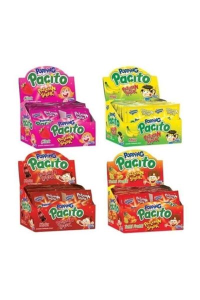 Hleks Shoogy Boom - 4 Different Boxes of Popios 160 Pieces of Sugar Layan Pat