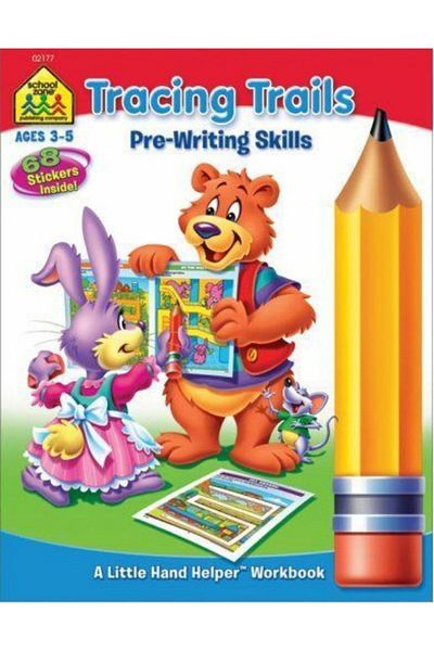 GNR Kitap Animal Color Embroidered Thin Design Tracing Trails Pre-writing Skills