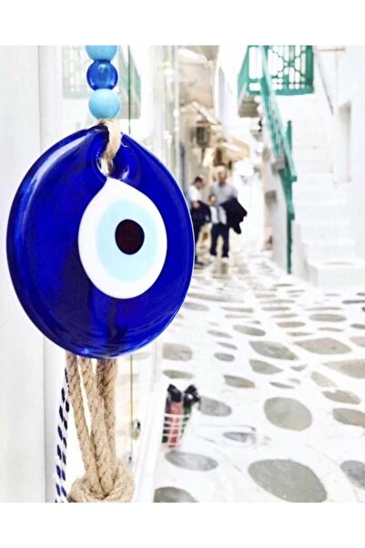 312 KONSEPT 4 τεμάχια 8,5 εκ. χειροποίητα γυάλινα στολίδια με χάντρες κακού μ...