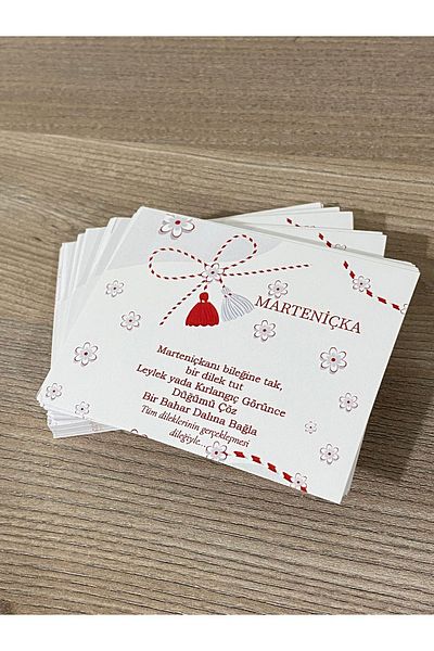 312 KONSEPT 20 Pieces Marteniçka Bracelet Card, Wish Bracelet Card