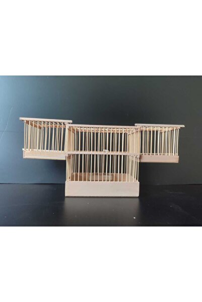 ÇotanaklarKafes Kapanca Tekli Kurmalı Ahşap Kafese Geçmeli 2 li