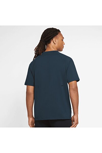 Nike Lacivert Dri-Fit ADV A.P.S. Чоловіча футболка для бігу - з коротким рукавом для фітнес-тренувань