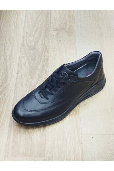 White World Men's Winter Sporty Shoes - Genuine Leather, Rubber and Threaded ...