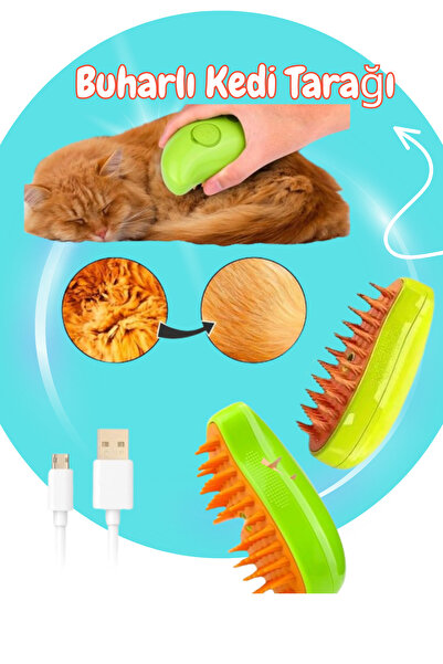 ALÇİN Kedi & Köpek Yıkama Fırçası Tarağı Yumuşak Silikon Fırça Bakım Buharlı ...