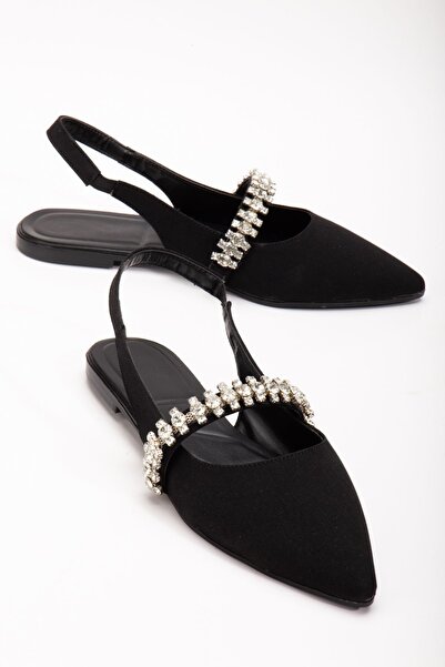 Elisay Moda YÜRÜMEK BIZIMLE GÜZEL Kadın Taşlı Şık Zar Babet