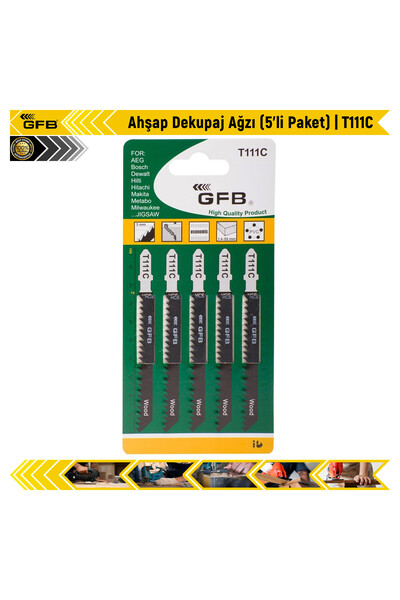Genel Markalar Ahşap Dekupaj Ağzı (5'Ii Paket) | T111C