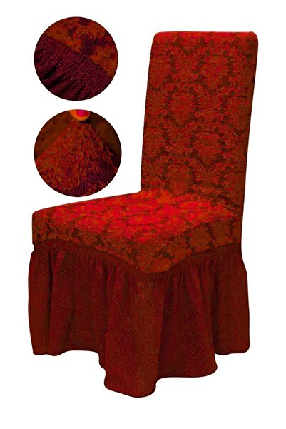 FurkanTicaret Πολυτελής Ζακάρ Καρέκλα 1 τεμαχίου - Ελαστική Θήκη, Stretch Anti-Pilling Jacquard κάλυμμα