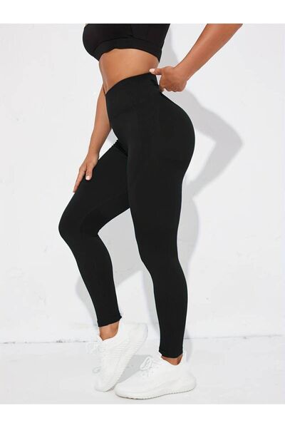 CEDAN Leggings de yoga cu talie înaltă - Pantaloni de antrenament asortate de culoare uni, yoga, alergare, fitness
