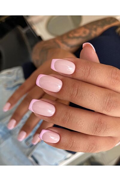 ZERDÜNYA Nail Art French Küt Takma Tırnak Seti
