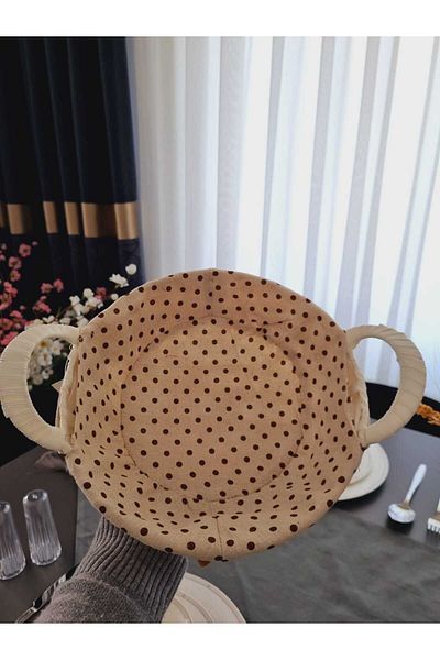 Lider MAGNESİA BREAD BASKET - CREAM Colored Round Design