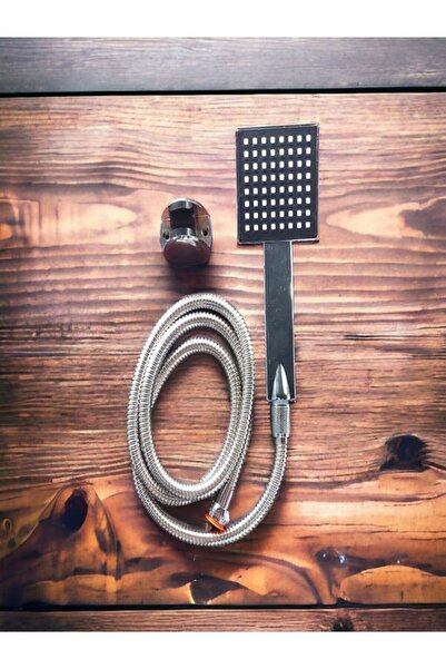 RENKYAPI Kare Hortumlu Mafsallı Duş Fiskiyesi Fişkiyesi Başlığı Duşluk Seti B...