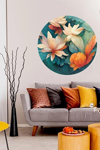 sanatıbedi Autocolant de perete cu flori rotunde