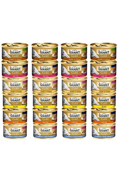 Gourmet Purina Gold Karışık Kedi Konservesi 85gr X 24 Adet