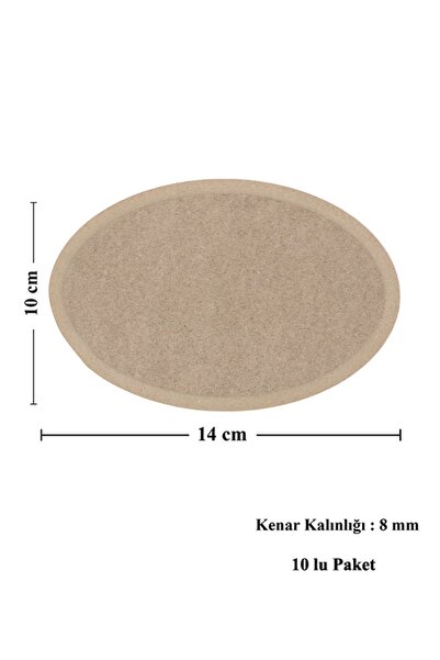 st koleksiyon hobi antika Boyanabilir Ahşap MDF 10 lu Paket Magnet Duvar Süsü
