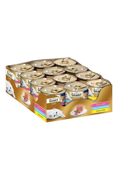 Gourmet Purina Gold Karışık Kedi Konservesi 85gr X 24 Adet