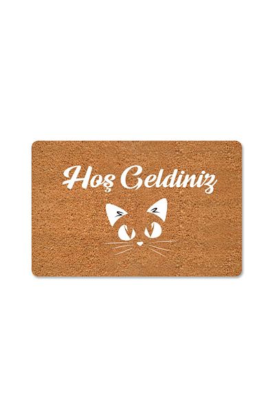 M&H Quality Coco Look Kitten Heart Decorative Door Mat - for Outside Door and Indoor