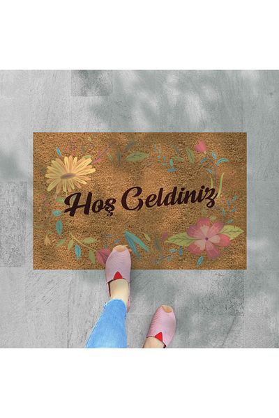 M&H Quality Coco Look Cactuses Themed Decorative Mat - Door Front and Interior