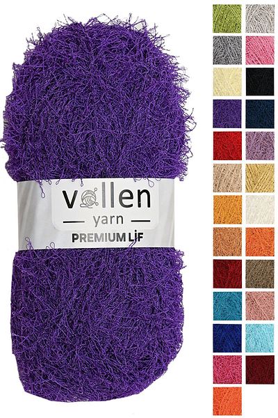 vollen yarn Premium σκληρό νήμα μπάνιου, σχοινί με κρόσσια, πλεκτό σχοινί χειρός, σκληρό σχοινί, μωβ