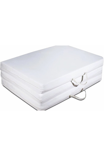 OMİSİLLİ Katlanır Yer Yatağı Ve Tek Kişilik Sünger Katlanır Minder Yatak 90x190 cm 6/5 cm Büyük