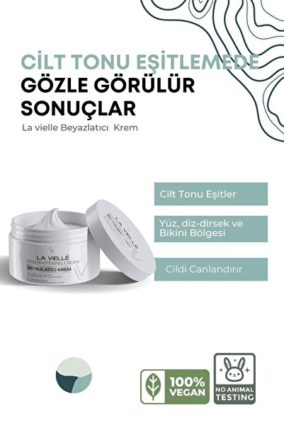 La Vielle Koltuk Altı-Diz-Dirsek Ve Bikini Bölgesi Cilt Beyazlatıcı Krem 100 Ml
