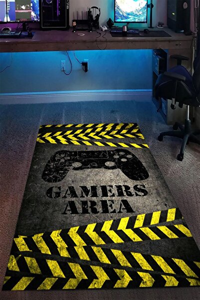 Alpacarpet Kaymaz Taban Makinede Yıkanabilir Gaming Oyuncu Playstation Xbox G...