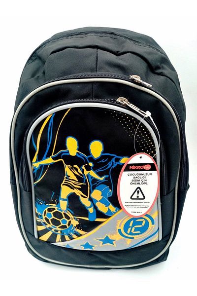 Mikro School Backpack Male 3 Compartments Luxury 47X33X18 cm