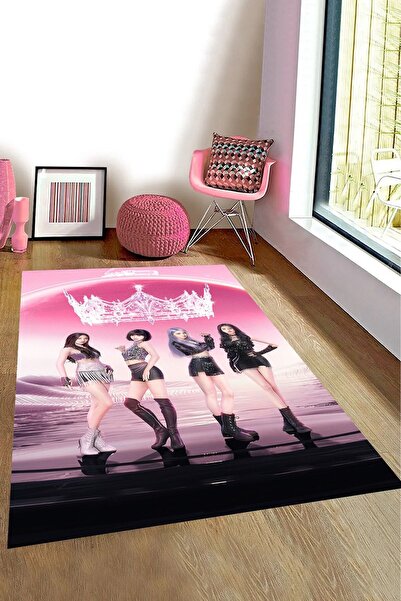 Genel Markalar Kaymaz Taban Makinede Yıkanabilir BlackPink Army Kpop Desenli ...