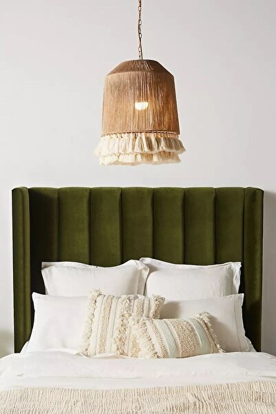 EACHTOME Dekoratif Aydınlatma Bohem Çan Avize Makrome Püsküllü