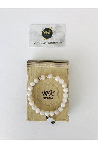 MK tasarım Real Aytasi Patterned Bracelet - Mk Design Mkt34006