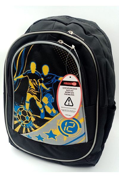 Mikro School Backpack Male 3 Compartments Luxury 47X33X18 cm