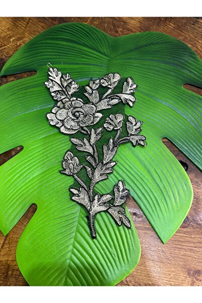 Gönülden Tasarım 28x14 cm Sa šljokicama Til Vezena Reljefna aplikacija