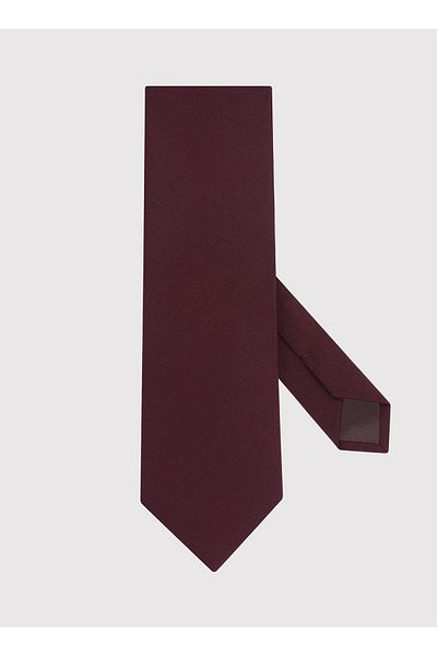pako lorente Claret Red Slim Designed Self Patterned Tie