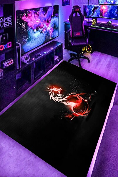 Alpacarpet Kaymaz Taban Makinede Yıkanabilir Gaming Oyuncu Playstation Xbox G...