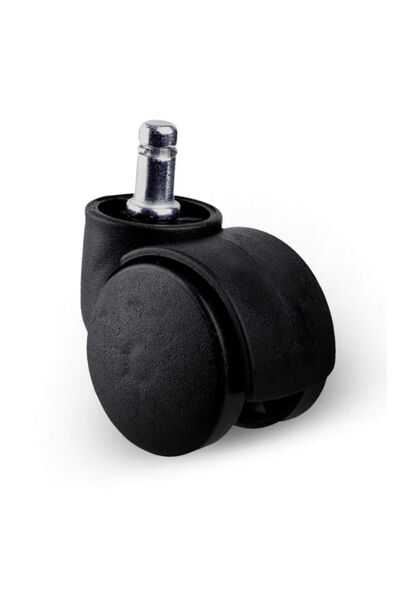 DSYapıAksesuar Pimli 11mm Sandalye Tekeri Koltuk Tekeri 50mm(Siyah)