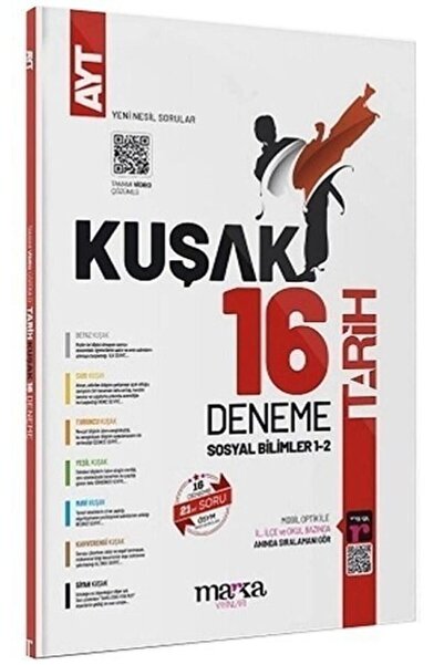 Marka Yayınları 2025 Ayt Tarih Kolaydan Zora 16 Kuşak Deneme Tamamı Video Çöz...