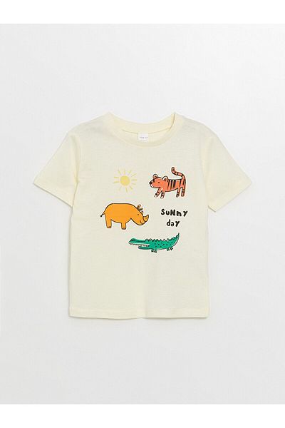 LC Waikiki LCW Crew Neck Short Sleeve T-Shirt for Baby Boy