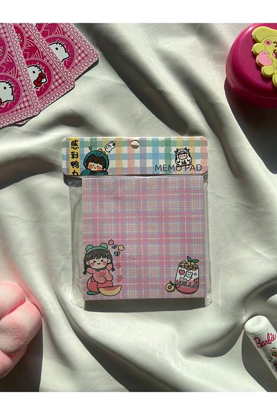 Wisevelya Hello Kawaii Girl - Square Design Notebook