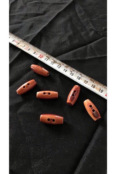 Ozpas 2.5 Cm Plastic Button - Board Look, 10 Pieces