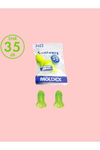 MOLDEX Contours (7403) دراسة مريحة مصممة - سدادات أذن للنوم - 10 أزواج - مقاس صغير