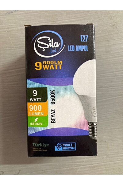Şila 9w Led Ampul 6500k 900 Lümen Yerli Üretim Tüm Ev Iş Oda Aydınlatmalarınd...