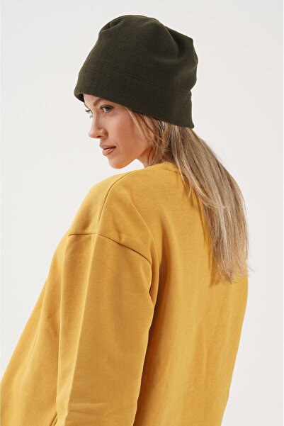 Cosy Club Shop Winter Khaki Green Cold-Proof Women's Fleece Beanie