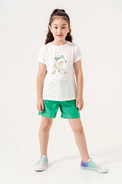 Veni Baby Girl's Shorts Trousers Set