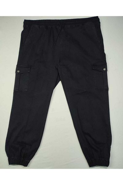 Denim Ανδρικά λευκά είδη Cargo Jogger 5891 μεγάλου μεγέθους