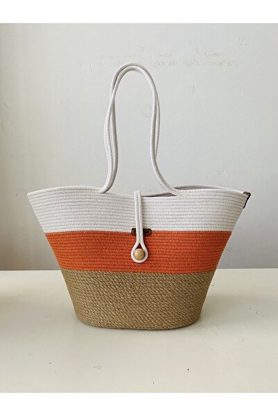 Boheme bag05 Çanta hasır günlük kullanıma uygun ve Plaj çantası