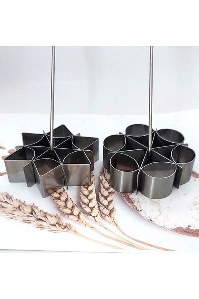 Nar kalıp Narkalıp Iron Dessert Mold 2 Pieces Model No-d01
