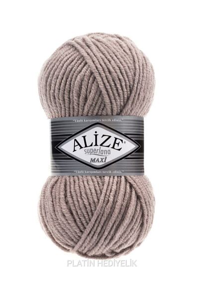 Alize ( 5 Τεμάχια ) Κλωστή ζακέτα Superlana Maxi 541 Mink Vest